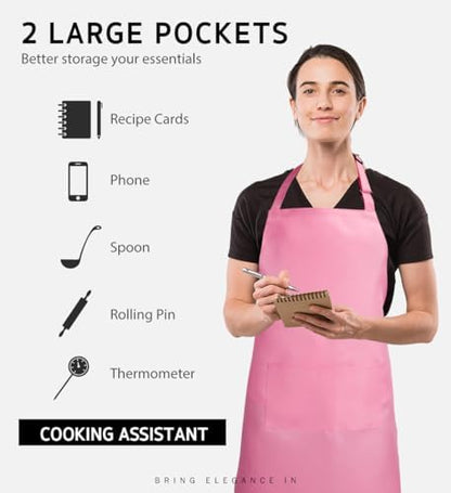 Syntus Apron for Men Women, Adjustable Cooking Kitchen Apron - Image 3