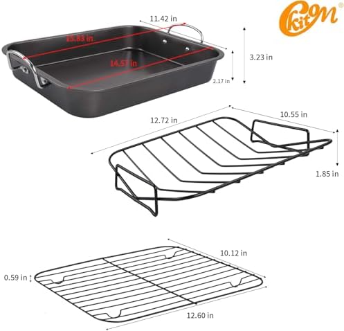 kitCom Nonstick Roasting Pan, Roaster - Image 2