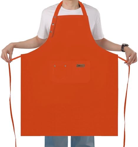 Yuubin Extra Large Aprons for Men Adjustable Button Apron by Unknown