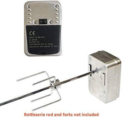 Universal Stainless Steel 304 Quiet Battery Powered Rotisserie Motor Cordless - Image 5