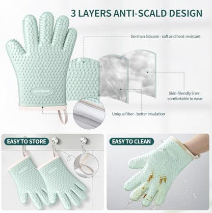 MAD SHARK Silicone Oven Mitts - Image 4