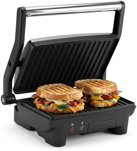 Elite Gourmet EPN-2976 2-in-1 Panini Press & Indoor Grill, Stainless Steel by EliteGourmet