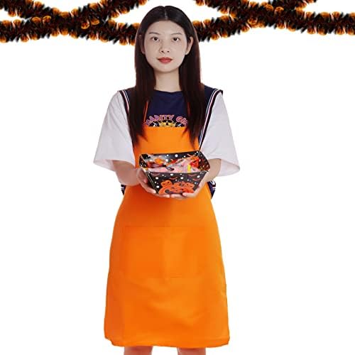 Fengek 8 Pcs Bib Apron for Unisex Colorful Kitchen Apron Bulk - Image 7