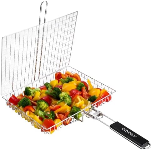 Eisinly BBQ Grilling Basket for Outdoor Grill by Eisinly