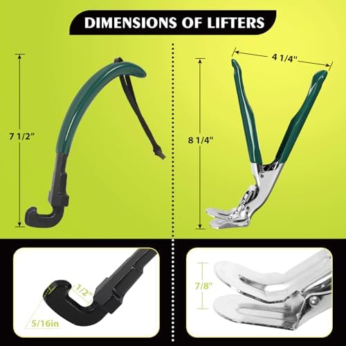 Grill Grate Lifter | Heavy Duty Grill Gripper Tongs - Image 2