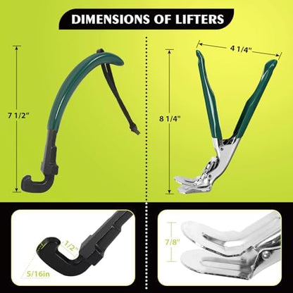Grill Grate Lifter | Heavy Duty Grill Gripper Tongs - Image 2