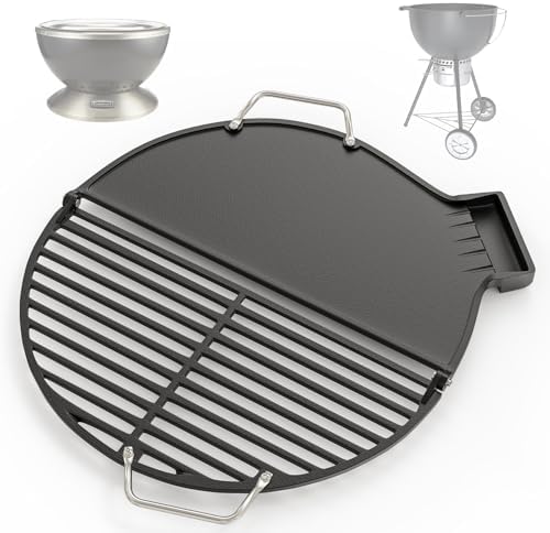 2-in-1 Cast Iron Griddle & Grate by SafBbcue