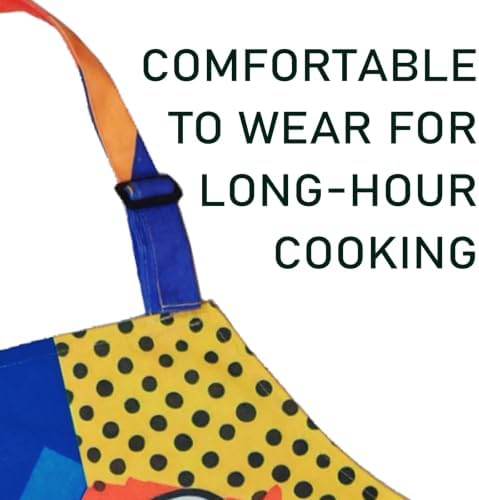 Polyester Cotton Apron with 2 Pockets, Adjustable - Image 3