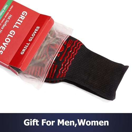 BBQ Gloves, 1472°F Extreme Heat Resistant Grill Gloves, Non-Slip Food Grade - Image 7