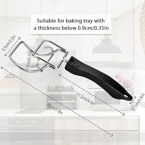 2Pcs Oven Tray Extractor Grills Extractor Rack Push Tool - Image 4