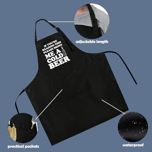 Funny Apron for Men Women, Humorous Kitchen Apron- Grilling Cooking BBQ - Image 3