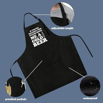 Funny Apron for Men Women, Humorous Kitchen Apron- Grilling Cooking BBQ - Image 3