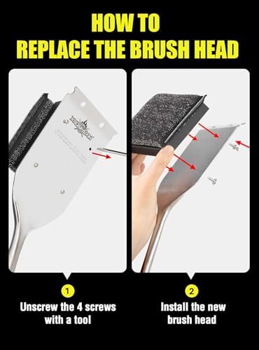 XUDAKAIXIN Grill Brush Bristle Free– No Bristle Shedding - Image 6