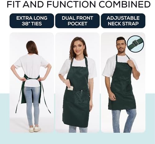 Will Well Kitchen 2 Pack Bib Apron - Image 3
