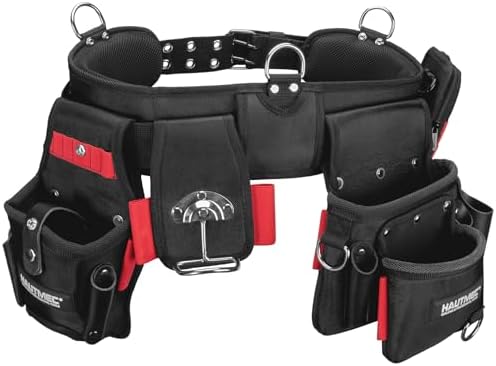 HAUTMEC Heavyweight 4-In-1 Tool Belt, Enhanced 1680D Padded Work Belt by HAUTMEC
