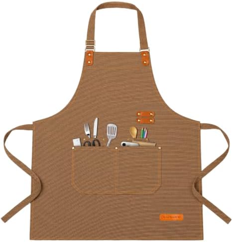 Teskyer Canvas Kitchen Apron by TESKYER