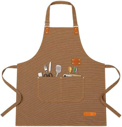 Teskyer Canvas Kitchen Apron by TESKYER