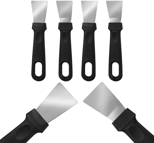 4 Pack Griddle Scraper Tool Heavy Duty Grill Scraper Stainless Steel Griddle by Unknown