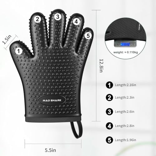 MAD SHARK Silicone Oven Mitts - Image 5