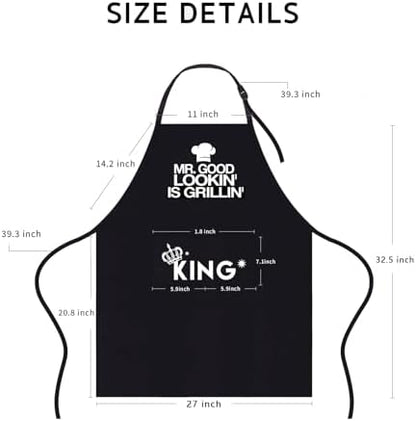 Funny Aprons for Men Birthday Gifts for Men Dad Grilling BBQ - Image 5