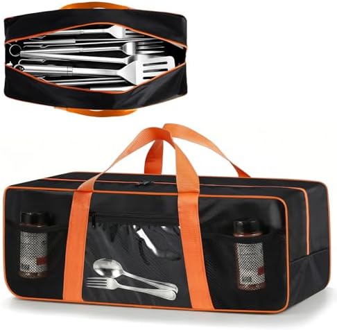 Grill Tool Storage Bag for Outdoor Barbecue, 24 in, Mesh Bag by Unknown