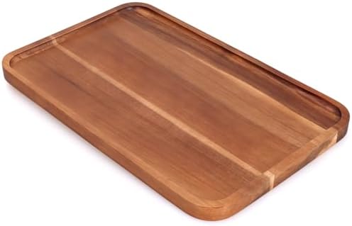 Large Wooden Tray Acacia Wood Charcuterie Boards Party Food Serving Platter by Ayiaren