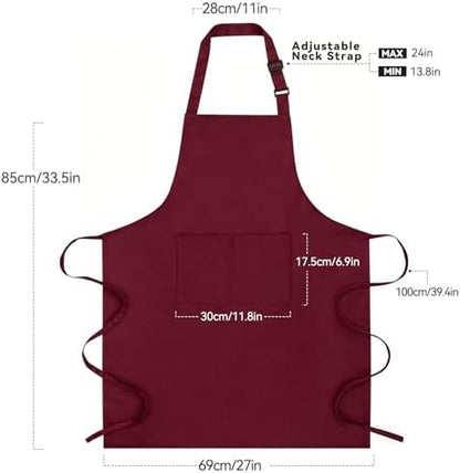 Large Chef Apron for Men and Women, Cooking Kitchen Aprons - Image 7