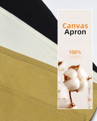 Canvas Work Waist Apron with 3 Pocket - Image 6