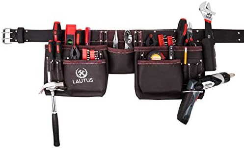 LAUTUS Oil Tanned Leather Tool Belt/Pouch/Bag, Construction, Electrician - Image 3