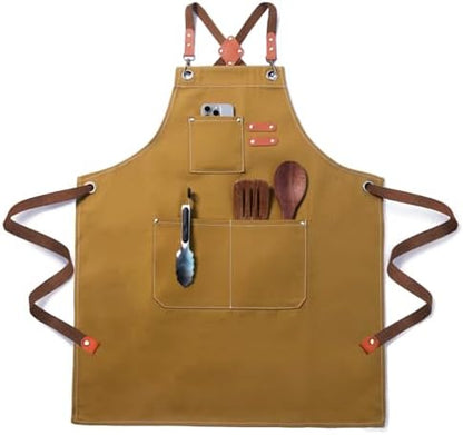 Chef Cotton Canvas Apron for Men Women by Unknown