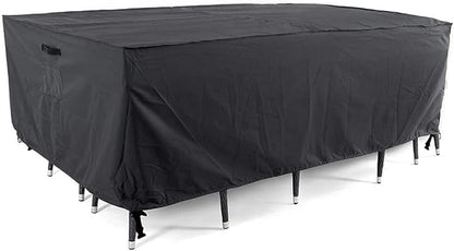 Tempera Patio Furniture Cover, Outdoor Table Covers Waterproof Square, Heavy Duty Deck Furniture Covers for Winter, 64''L x 64''W x 27.8''H,Grey