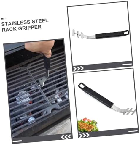 3Pcs Stainless Steel Grill Grate Lifters Barbecue Rack Gripper - Image 5