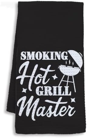Funny Grilling Cooking Hand Towels by Unknown