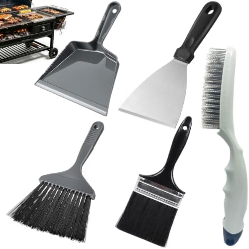 Pellet Grill Ash Cleaning Kit, Pellet Grill Ash Cleaner Brush Set, by Unknown