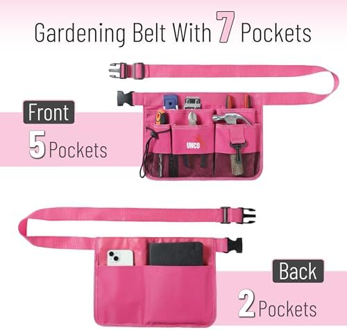 UNCO- Adjustable Gardening Belt, 7 Pockets, Cut and Water Resistant, Garden - Image 2