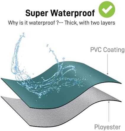 Waterproof Apron with Comfortable Adjustable Bib Rubber Vinyl Dishwasher Heavy - Image 2
