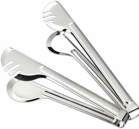 304 Stainless Steel BBQ Grill Tongs, 11.2" Heat Resistant 2-Pack by Unknown