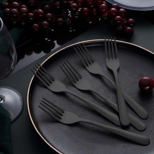 Unokit 24-Piece Stainless Steel Dinner Forks Silverware - Image 7
