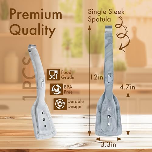 2-in-1 Silicone Spatula Tongs - Image 2