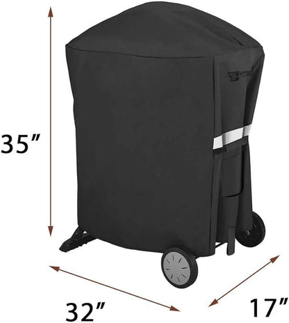 Utheer 7113 Grill Cover for Weber Q100 Q1000 Q1200 Q200 Q2000 Q2200 Series, Fits Weber 50060001 51060001 54060001 Liquid Propane Grills, Waterproof and UV Resistant