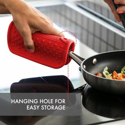 Dexas Silicone Pot Handle Holder, Heat Resistant Non Slip Grip - Image 6