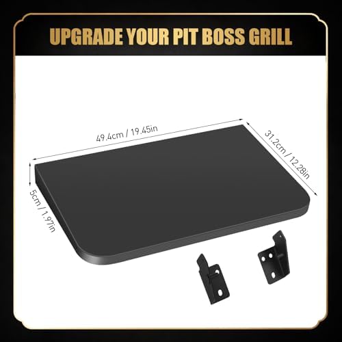 QuliMetal Foldable Front Shelf for Pit Boss Lexington 500 - Image 2