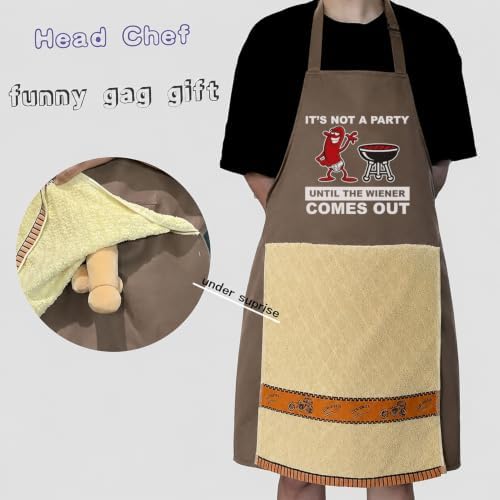 Chef's Prank Apron, Adjustable Neck Strap, Hidden Surprise Gift - Image 3