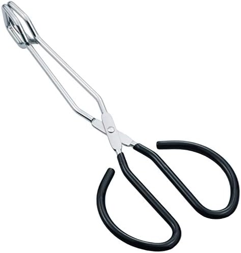 HINMAY 10-Inch Kitchen Scissor Tongs Stainless Steel Scissor Cooking Tongs by HINMAY