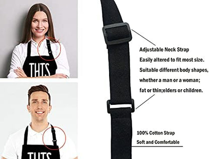 This Kitchen is for Dancing Quote Bib Apron - Image 5