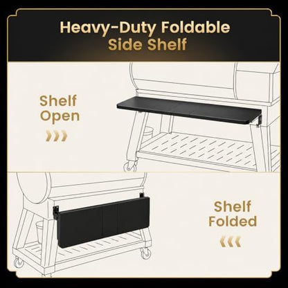 QuliMetal Front Shelf for Recteq Deck Boss 800 - Image 5