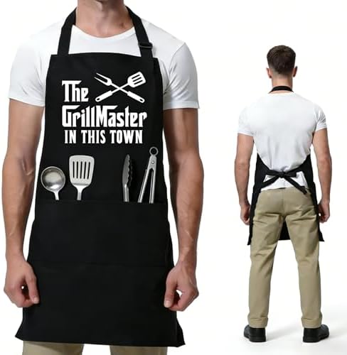Funny Cooking Aprons for Cooking, Husband Wife Couple Gifts, Grilling Kitchen - Image 2