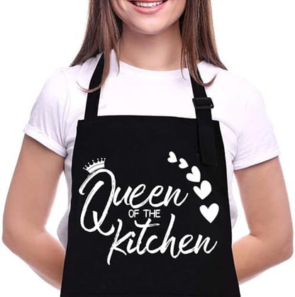 Rosoz Funny BBQ Black Chef Aprons by Rosoz