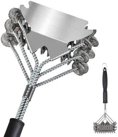18" BBQ Grill Brush with Wide Scraper by Unknown