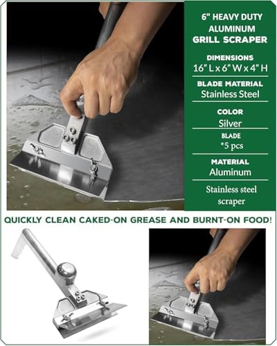 Grill Scraper Heavy Duty Griddle Scraper Set - Image 4